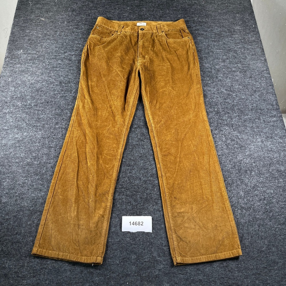 Bob Timberlake Corduroy Pants Mens 36x32 Brown Excellent Straight Leg Cotton